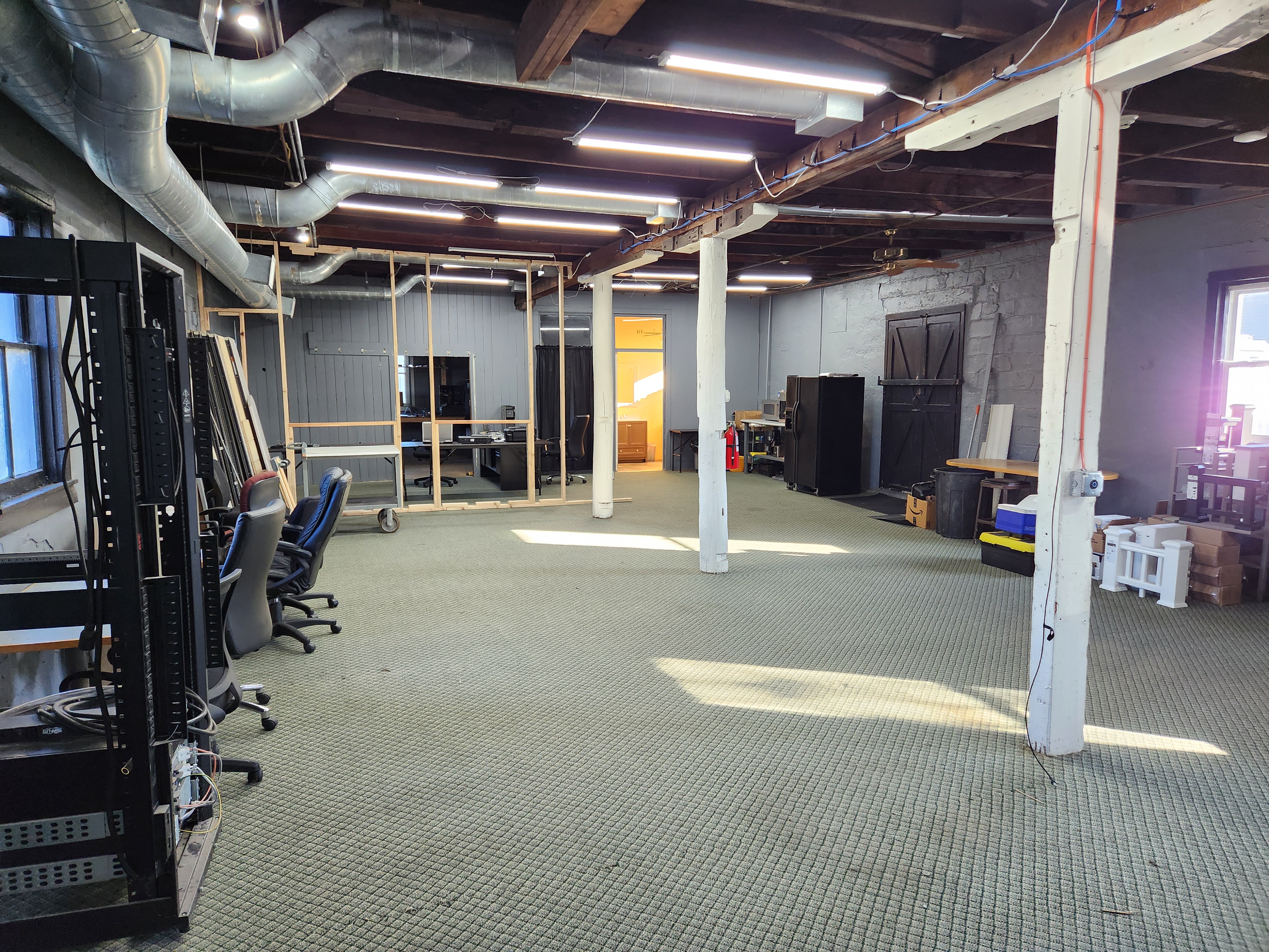 Bright open-concept first floor at Flex23 Fairport Village