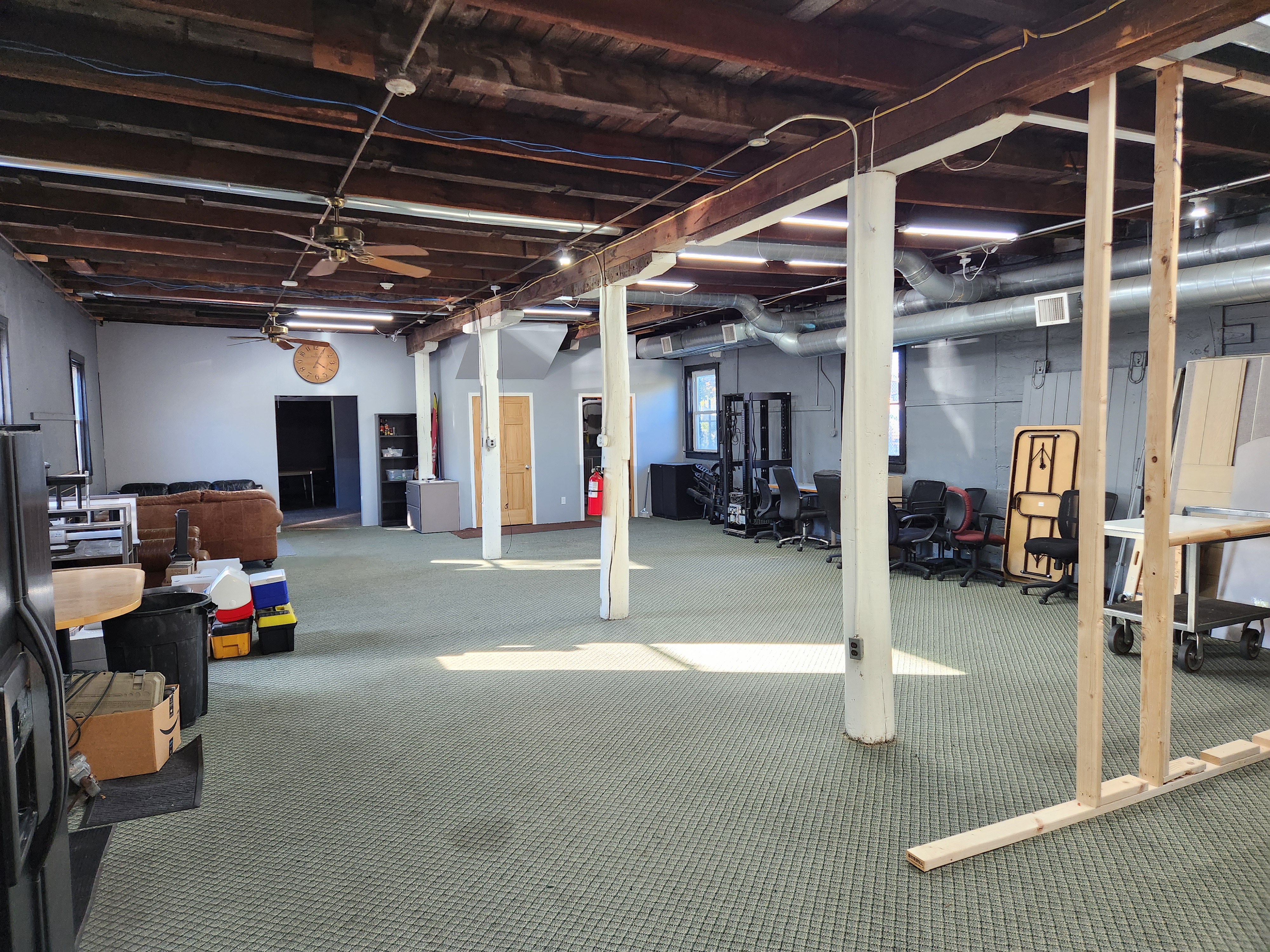 First floor bright open-concept office space at Flex23